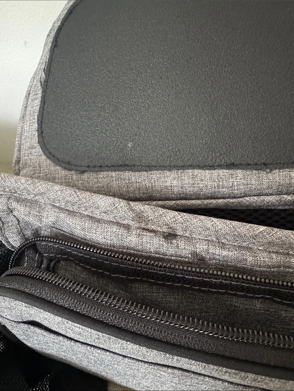 Tushbaby Gray Baby Diaper Bag Backpack